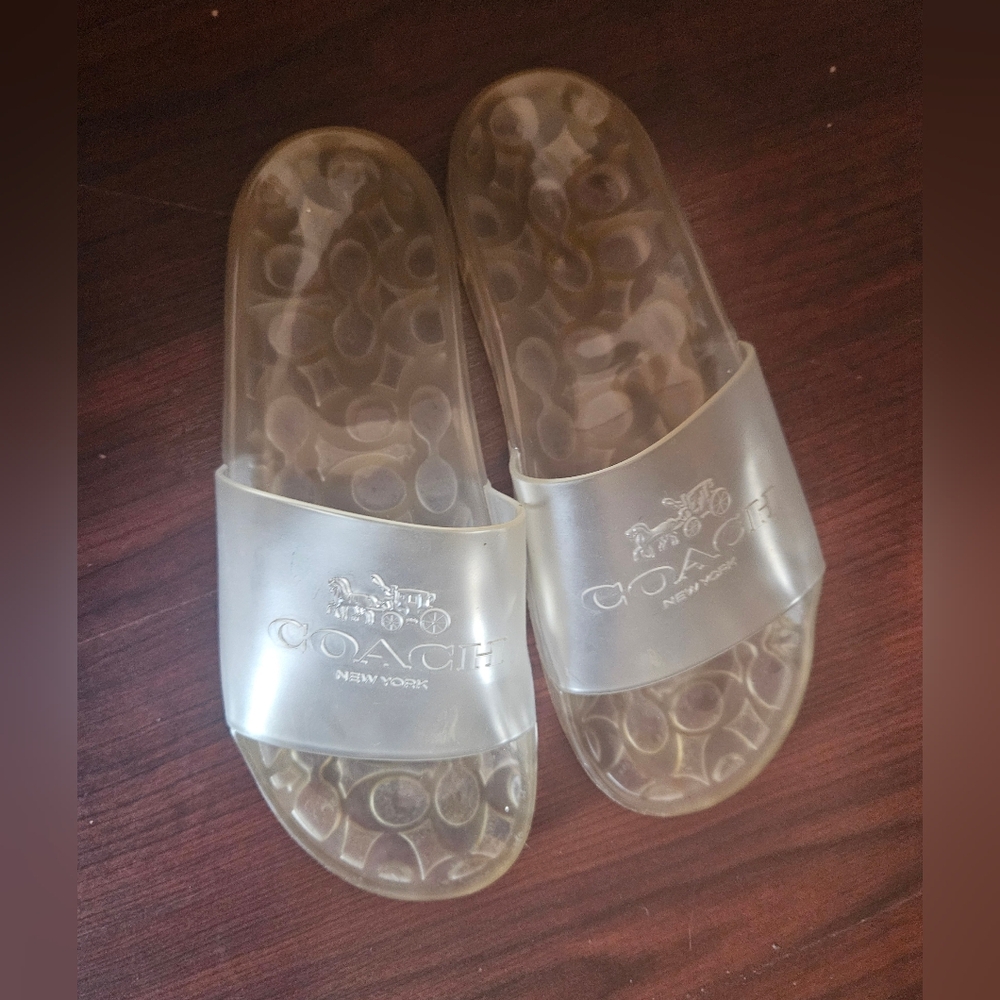 Coach Ulyssa Transparent Signature Slide size 9